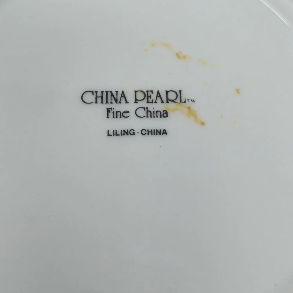 Vintage China Pearl Fine China Floral Saucers Lot – Liling China 2 6 1/4 1 7.5